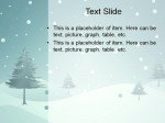 Free blue winter powerpoint template slide-1