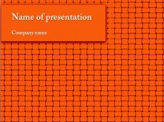Free orange powerpoint template presentation