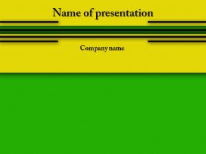 Yellow green free powerpoint template presentation