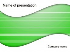 Free green wave powerpoint template presentation
