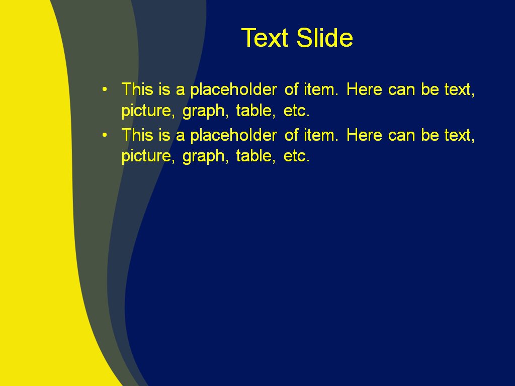 Download Free Yellow Wave Powerpoint Template For Your Presentation