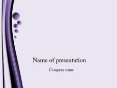 Violet bubbles powerpoint template presentation