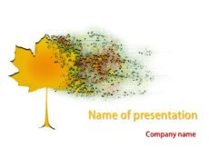 free blurred maple powerpoint template presentation