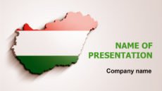 Hungary Flag powerpoint template presentation