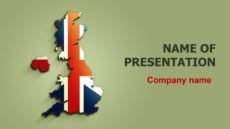 United Kingdom Flag powerpoint template presentation
