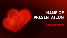 Free Two Valentines PowerPoint template